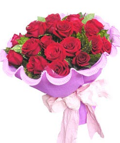 12 adet kırmızı gülden görsel buket  Sinop online çiçek gönderme sipariş 