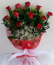 11 adet kırmızı gülden görsel çiçek  Sinop internetten çiçek satışı 