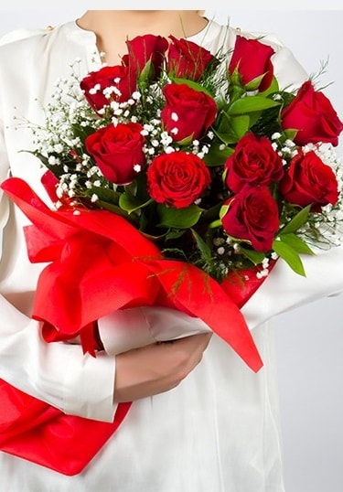 Aşk Gülleri 11 Adet kırmızı gül buketi  Sinop çiçek siparişi sitesi 